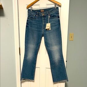 Mother the insider step fray denim jeans . Size 30